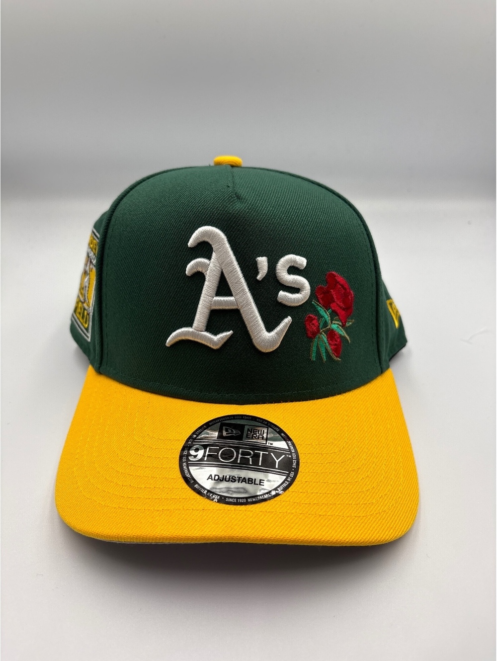 New Era 9FORTY Adjustable Oakland Athletics Green and Yellow Baseball Cap